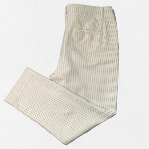 Loft striped skinny ankle pants capre size 12